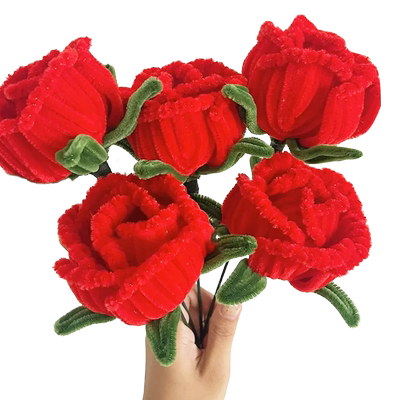 扭扭棒玫瑰花手工diy材料包