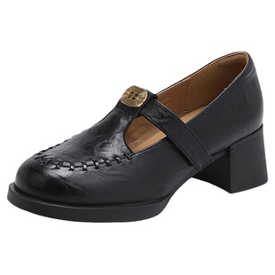 星期六厚底增高玛丽珍鞋子女鞋2026新款春夏季通勤单鞋复古小皮鞋