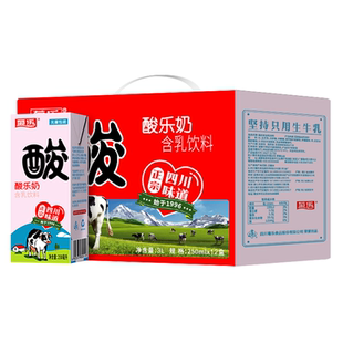 菊乐酸乐奶250ml*12盒牛奶礼盒装送礼官方旗舰店整箱早餐牛奶儿童