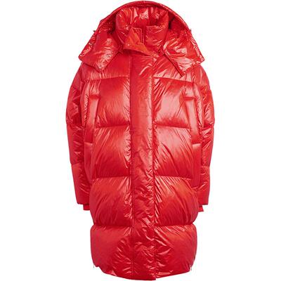 Adidas/阿迪达斯正品三叶草女士保暖长款连帽羽绒服IR7118