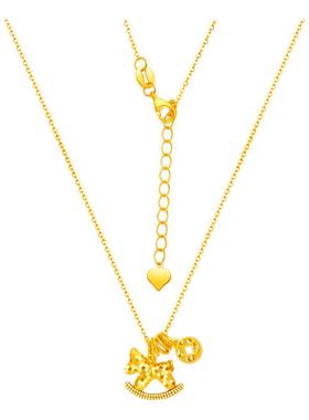 古法沙金马上有钱碎冰冰木马项链