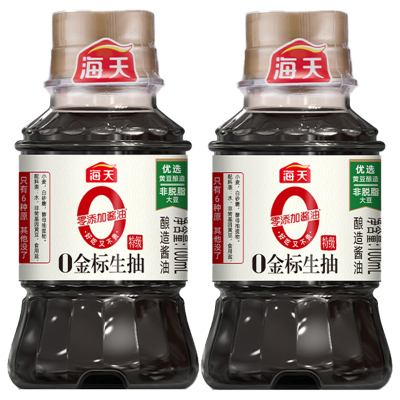 海天0金标生抽100ml*2