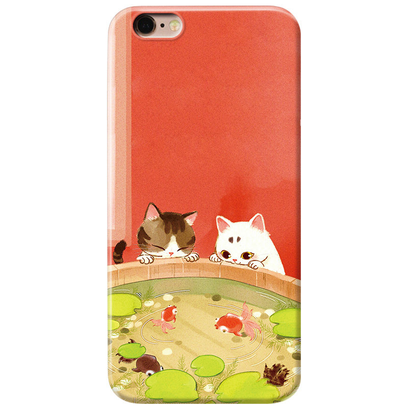 古典猫咪适用iPhone13苹果7plus手机壳6s文艺8中国风14promax女款可爱薄se第二2三3代五六七八十四软