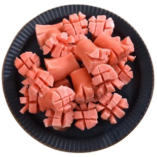 清真红色桂花肠开花肠2.5千克包火锅丸子麻辣烫关东煮串 食材原料