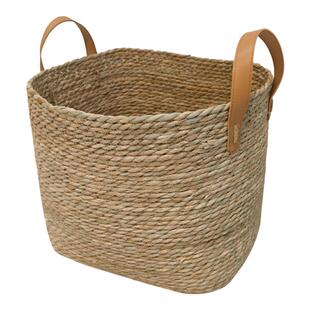 天然蒲草脏衣服收纳筐草编家用脏衣篮脏衣篓编织洗衣篮子收纳篮