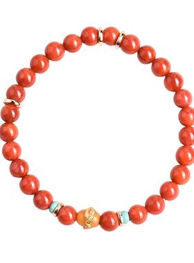 天然南红玛瑙手串蜜蜡转运珠女款本命年马年转运暴富聚财吸金招米