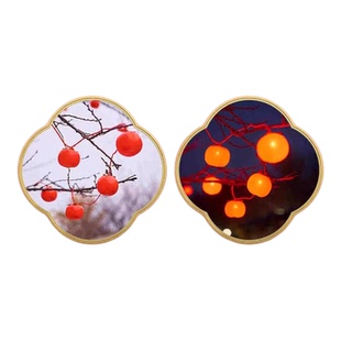 户外树上柿子灯太阳能柿柿如意灯串2026新款事事如意庭院彩灯灯笼