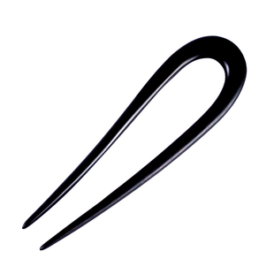 新中式丸子盘发发簪u型古风女新中式檀木簪子日常u形及笄礼发钗