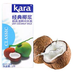 印尼佳乐椰浆kara经典1l纯正400ml商用甜品奶茶店专用浓椰汁烘焙