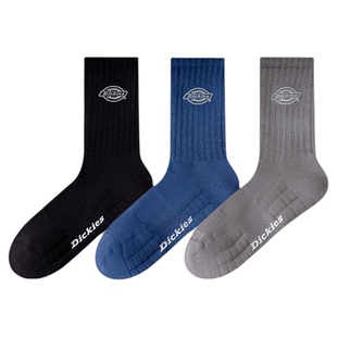 Dickies袜子男士2026新款冬季厚棉袜青少年长袜运动中筒袜防臭袜