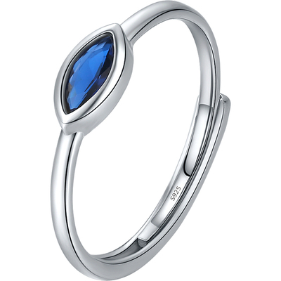 摩典925纯银百搭戒指女