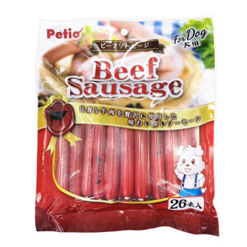 日本Petio派地奥狗零食火腿肠泰迪金毛零食鸡肉牛肉宠物猫咪香肠