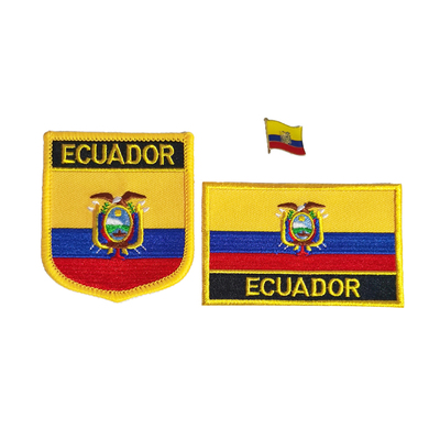 ecuador厄瓜多尔国旗布贴背胶