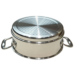 奢品捡漏24cm款高品质蒸笼大容量高档不锈钢蒸格精致18-10蒸屉