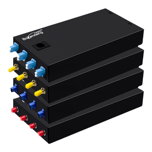 博雁翔光纤终端盒4口单模满配SC/ST/FC/LC加厚工业级桌面型终端盒光纤接续盒光缆满配含法兰尾纤熔接盒电信级