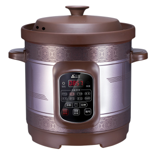 三源紫砂电炖锅煲汤家用稀饭锅煮粥全自动砂锅内胆通用不溢锅8升