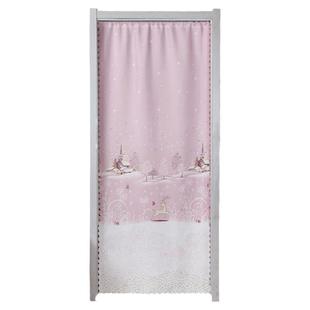 门帘布艺挂帘防蚊装饰帘隔断帘卧室家用免打孔四季帘高档长款门帘