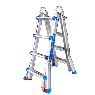锐尔朗小巨人字梯子工程梯便携多功能加厚铝合金折叠梯家用伸缩梯