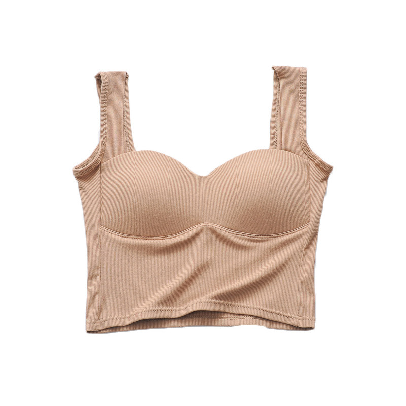 螺纹棉美背吊带U型打底女