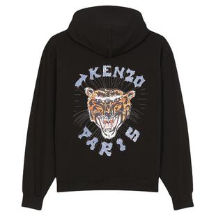 KENZO高田贤三 男士时尚潮牌绣花虎头套头连帽卫衣 FE55SW1764MF