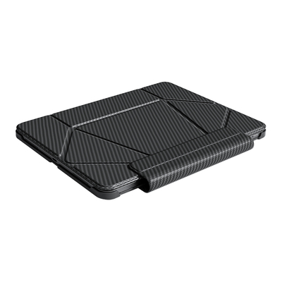 碳纤维纹ipadpro保护套2026新款Air8双面夹air765磁吸拆分苹果iPad11壳半包防摔10平板悬浮支架mini7防弯背板