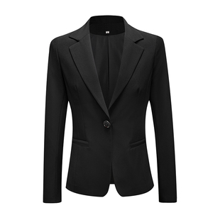 春夏大学生面试职业装黑小西服西装气质外套正装女套装上衣工作服