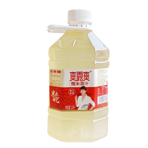 爽露爽米酒糯米酒5斤桶装糯米黄酒低度甜酒酿醪糟汁2.5升