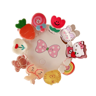 儿童抓夹额头碎发夹可爱卡通刘海夹小揪揪发抓鲨鱼夹发量少发卡