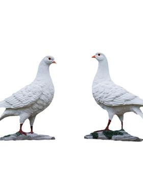 仿真鸽子摆件花园庭院屋顶装饰