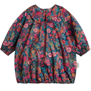 江南布衣婴童连衣裙中袖娃娃领印花女童婴儿宝宝裙子jnbybyjnby