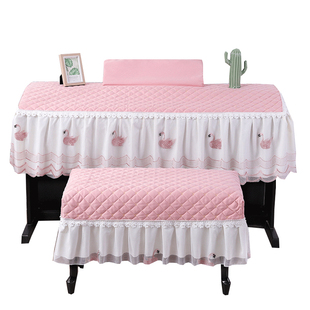 蕾丝电钢琴罩防尘罩88键电子琴盖布卡通RS760可定制双排键琴罩披