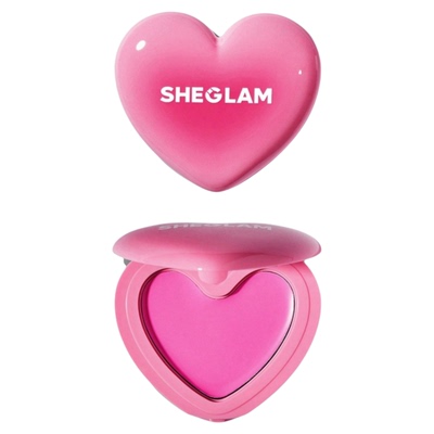 现货新品Sheglam爱心腮红膏唇颊两用粉嫩气血感提气色膨胀收缩色