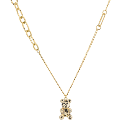 暴力熊项链女高级设计潮男锁骨链