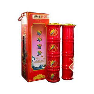 无烟蜡烛15天红玻璃酥油灯富贵发财烛招财灯防风灯寺庙供佛红蜡烛
