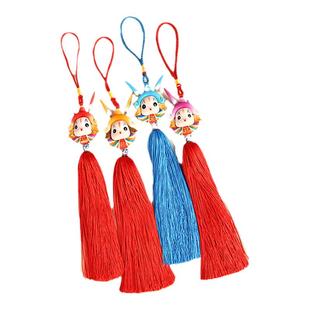 吉兔坊北京兔儿爷软陶吊坠车内家居挂件装饰包包守护兔年平安挂件