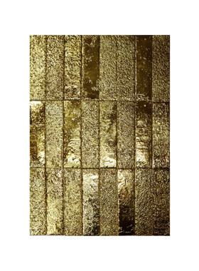 金色电镀长条砖工程商用墙砖