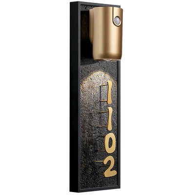 门牌号高级感轻奢创意