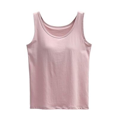 吊带背心女带胸垫纯棉舒适上衣