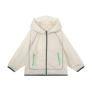 马拉丁童装儿童外套夏装新款男女童大童撞色设计爽肤外套