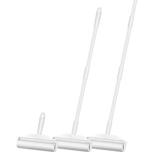 24CM长杆滚筒粘毛器加长家用滚刷粘床上地板灰尘头发去猫毛神器