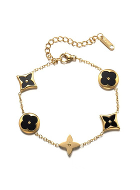 轻奢版太钢花瓣状手链