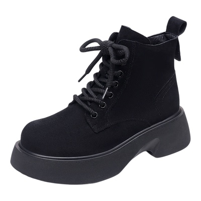 英伦风软底短靴轻便不累脚马丁靴