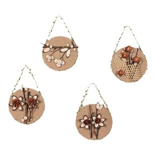 创意墙上装饰品家居餐厅客厅卧室墙壁挂件麻绳圆盘墙面壁饰墙饰