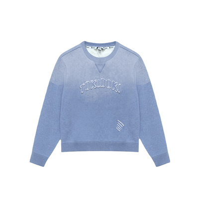 tokidoki2025冬季新款字母贴布圆领卫衣男女同款情侣上衣