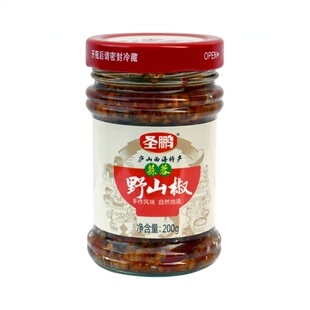 圣鹏蒜蓉野山椒辣椒酱调料下饭酱剁椒蒜蓉酱火锅蘸料辣酱烧烤蒜香
