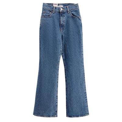 moussy复古修身微喇牛仔裤马蹄裤