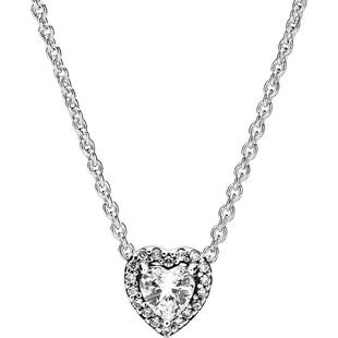 Pandora潘多拉崇高的心项链颈饰925银爱心设计经典简约礼物