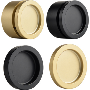 顶耐免打孔圆形玻璃推拉门拉手移门淋浴房扣手把手柜门隐形拉手