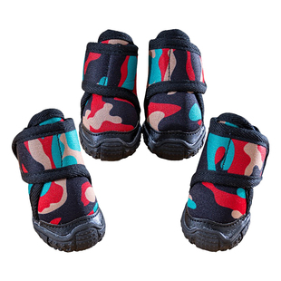 狗狗鞋子舒适耐磨秋冬四季脚套柯基金毛拉布拉多中大型犬运动鞋