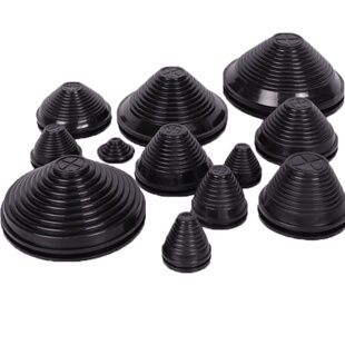 环保宝塔型护线圈充电桩电线保护套螺纹出线环电柜阻燃防水圈ROHS